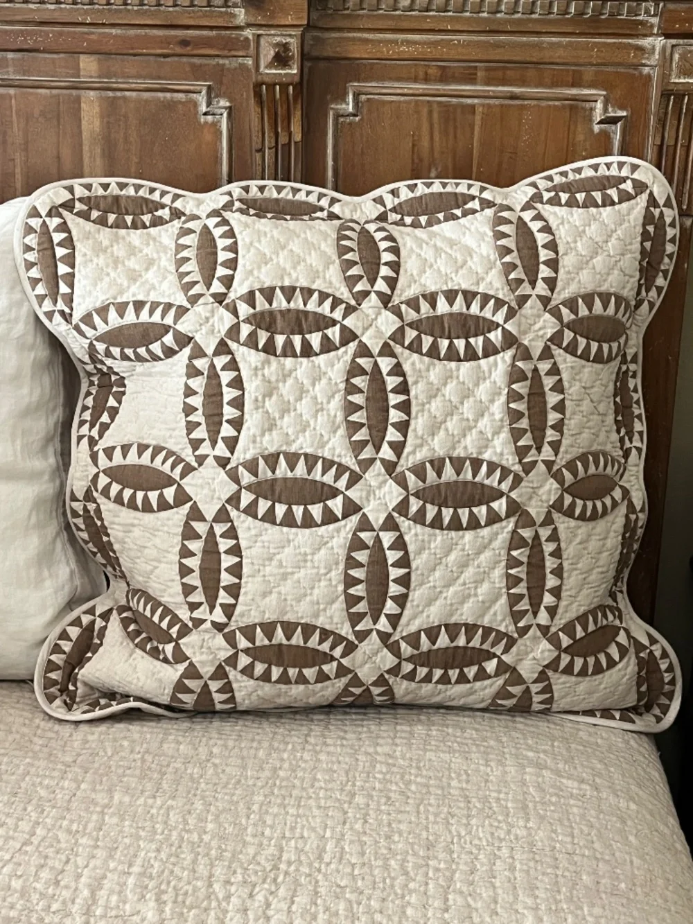 POTTERY BARN Copper Quilted EURO Sham - NEW!